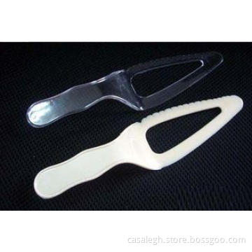 Fast Food Disposable Plastic Cutlery / White Plastic Cake S